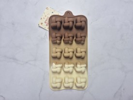 Molde silicona tricolor bombones nudos